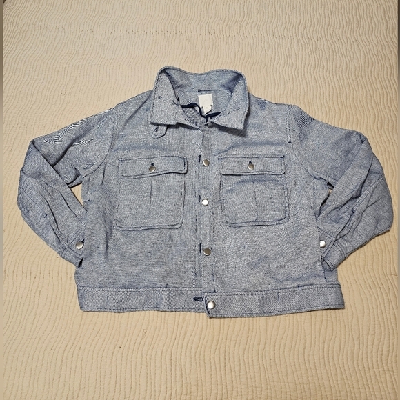 H&M Cropped Jacket LG - Picture 6 of 9